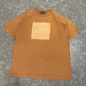 Vintage Hawaii t shirt ABC Design made in USA brown faded graphic tee size L